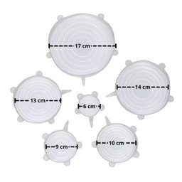 Kit 6 Tampas de Silicone – Vedação Segura e Praticidade na Cozinha - 5