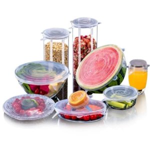 Kit 6 Tampas de Silicone – Vedação Segura e Praticidade na Cozinha