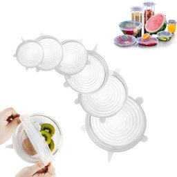 Kit 6 Tampas de Silicone – Vedação Segura e Praticidade na Cozinha - 2