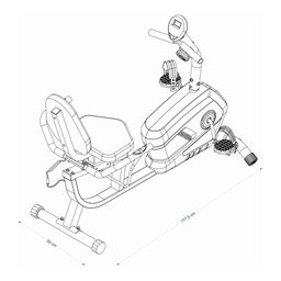 Bicicleta Ergométrica Magnética Horizontal Gallant Elite GBEV1HMGA-CZ - 6