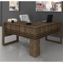 Ver imagem 1 de Mesa para Escritório em L 136 cm - Nogal