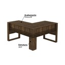 Ver imagem 2 de Mesa para Escritório em L 136 cm - Nogal