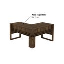 Ver imagem 3 de Mesa para Escritório em L 136 cm - Nogal