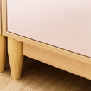 Ver imagem 4 de Berço e Cômoda 6 Gavetas Rosa Infantil Marca Quater