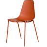 Kit 6 Cadeiras Miami Abi Fratini Polipropileno Cor Terracota Base em Aço com Pintura Epóxi - 2