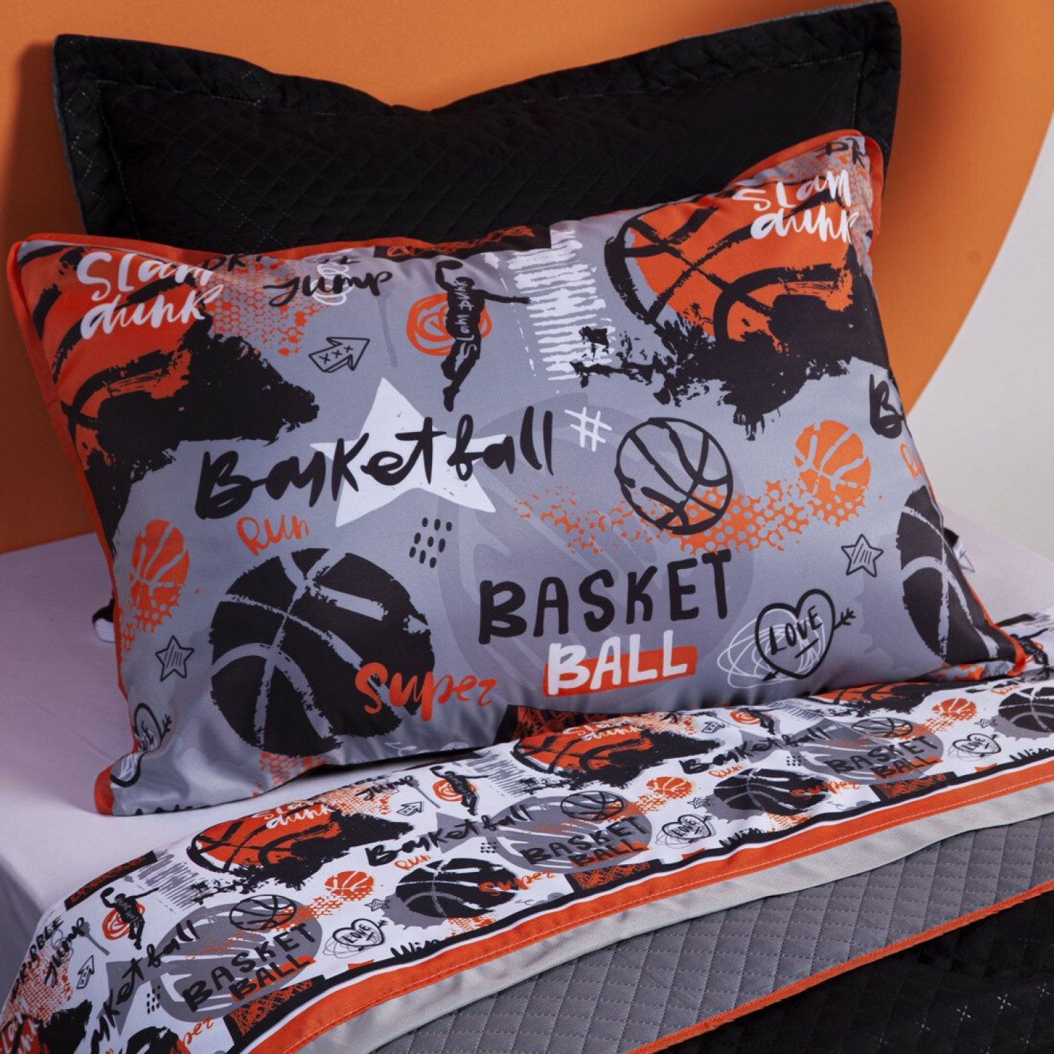 Erosebridal Conjunto de roupa de cama de basquete, jogo de cama de