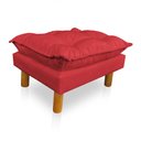 Ver imagem 5 de Poltrona de Amamentação com Puff Laura Suede Vermelho - Pallazio