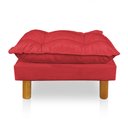 Ver imagem 6 de Poltrona de Amamentação com Puff Laura Suede Vermelho - Pallazio