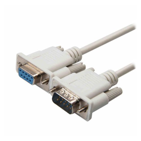 Cabo Serial Extensor Db9 M X Db9 F - 3 Metros - Branco - Gv Cbd984