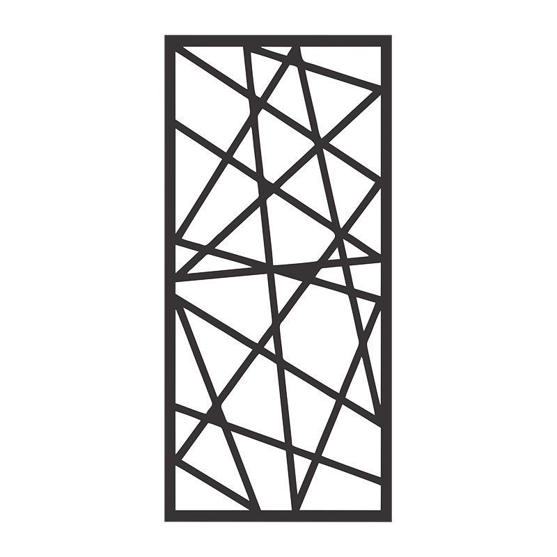 Painel Vazado Divisória Mdf Roma Preto Decore Painéis e Divisórias 1 ...