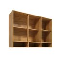 Ver imagem 3 de Armário Aéreo Cozinha 120 cm Trebbiano 3 Portas 100% MDF com Vidro Amêndoa - Rio Doce