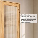 Ver imagem 5 de Armário Aéreo Cozinha 120 cm Trebbiano 3 Portas 100% MDF com Vidro Amêndoa - Rio Doce