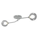 Ver imagem 1 de Lustre Aro Sputnik Prata Jabuticaba Harmony Fumê Sala Quarto