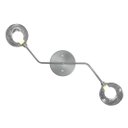 Ver imagem 3 de Lustre Aro Sputnik Prata Jabuticaba Harmony Fumê Sala Quarto