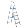 Escada Dobravel 5 Degraus em Aluminio Alumasa - 2