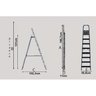 Escada Dobravel 6 Degraus em Aluminio Alumasa - 5