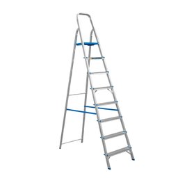 Escada Dobravel 8 Degraus em Aluminio Alumasa - 4