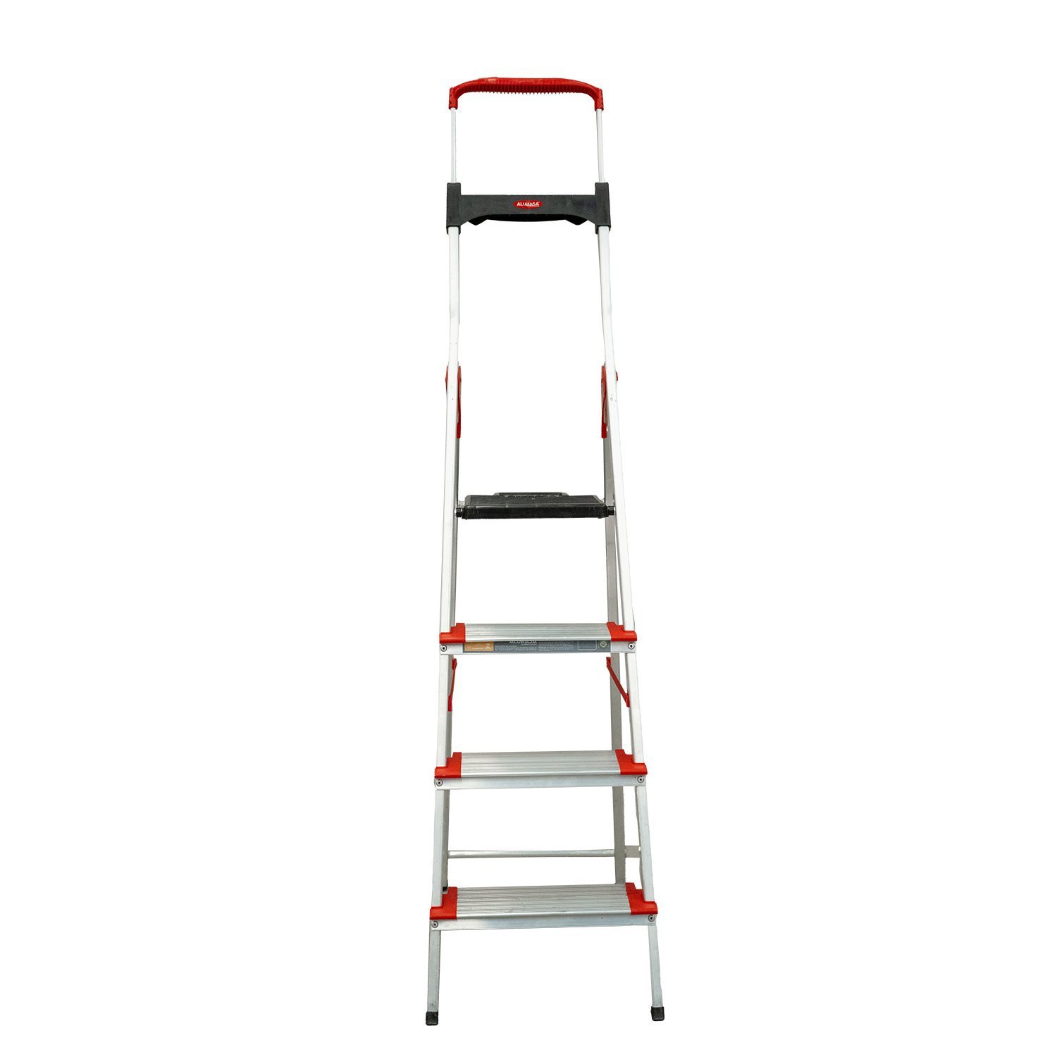 Escada Dobravel 4 Degraus Confort em Aluminio Alumasa