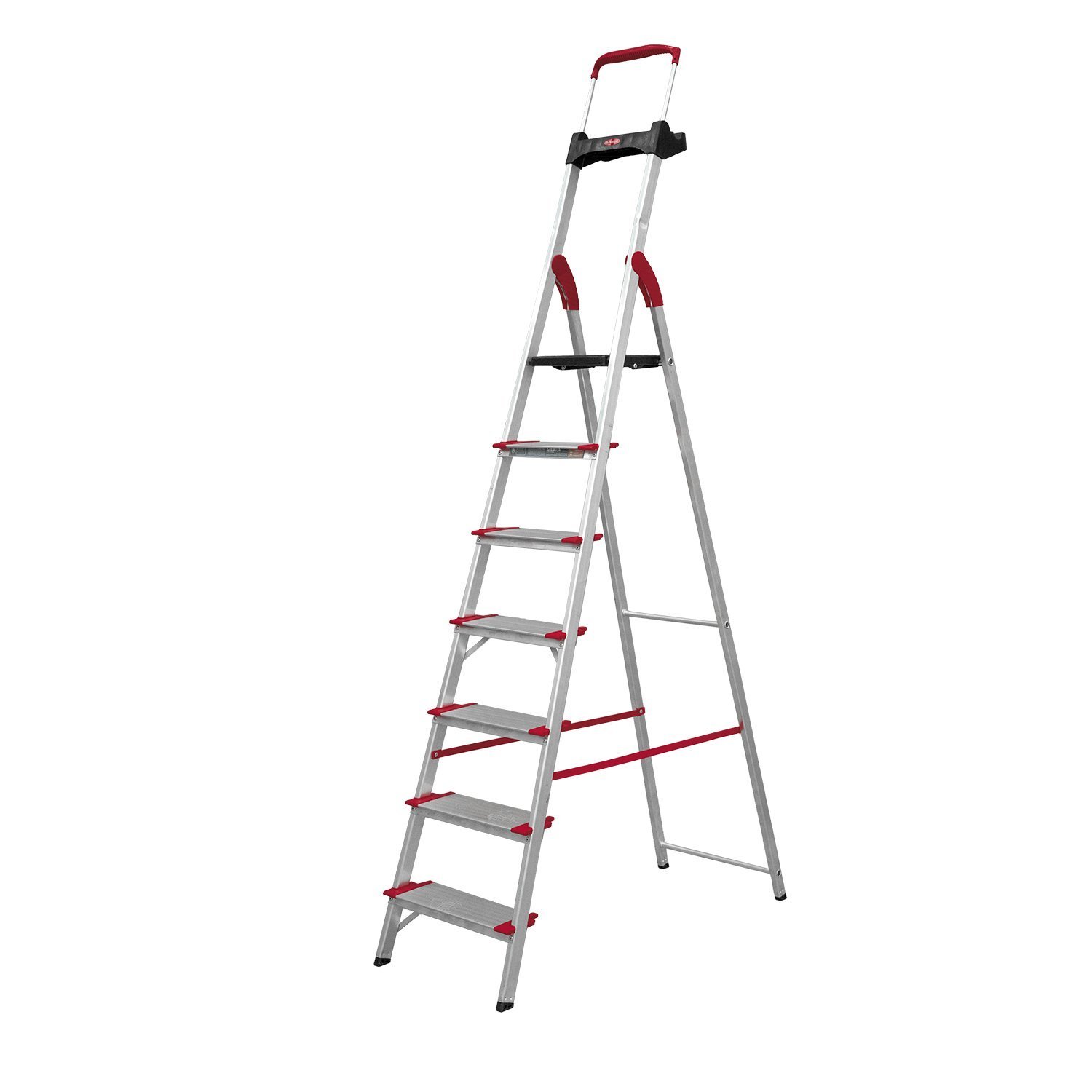 Escada Dobravel 7 Degraus Confort em Aluminio Alumasa - 4