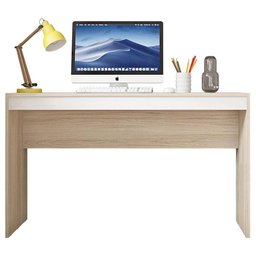 Mesa para Computador 1,36m Recta com Espaço para Impressora: Casa Blanca / Branco Tx - 4