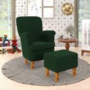 Ver imagem 1 de Kit Poltrona de Amamentação Pandora e Puff Canis Sued Aradecor