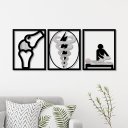 Ver imagem 1 de Conjunto 3 Quadro Vazado Fisioterapia com Acrílico