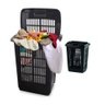 Cesto de Roupa Preto Lavanderia Multiuso 30 Litros - 2