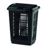 Cesto de Roupa Preto Lavanderia Multiuso 30 Litros - 1