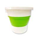 Ver imagem 1 de Balde Plástico Retrátil 10 Litros 2444071 Verde - Quanhe