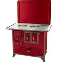 Ver imagem 1 de Fogão a Lenha Número 3 com Gabinete Venâncio Linha Barroco Nº03 Vermelho com Tampa Saída Chamin