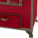 Ver imagem 2 de Fogão a Lenha Número 3 com Gabinete Venâncio Linha Barroco Nº03 Vermelho com Tampa Saída Chamin