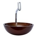 Ver imagem 1 de Cuba Marrom Redonda 30cm e Torneira Link e Válvula