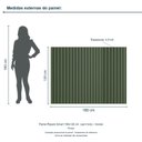 Ver imagem 3 de Painel Ripado Smart 160x120 cm (sem Furo) Incolar Musgo