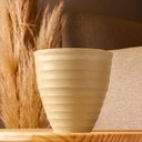 Ver imagem 5 de Jogo 6 Vasos para Flores Cachepot Névoa Bege Lyor Plástico