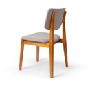 Ver imagem 5 de Cadeira Madeira Maciça Moderna Reforçada Estofada Leve
