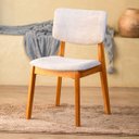 Ver imagem 1 de Cadeira Madeira Maciça Moderna Reforçada Estofada Leve