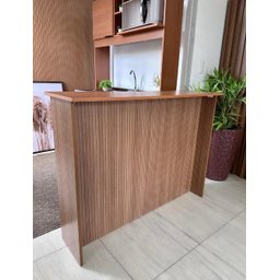 Bancada Ripada para Cozinha 120cm Freijó Ripado - 8