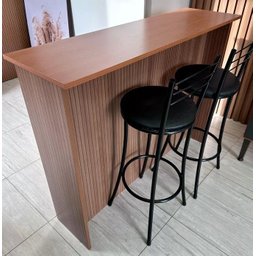 Bancada Ripada para Cozinha 120cm Freijó Ripado - 5