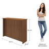 Bancada Ripada para Cozinha 120cm Freijó Ripado - 11