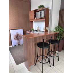 Bancada Ripada para Cozinha 120cm Freijó Ripado - 6