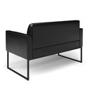 Ver imagem 5 de Sofá Namoradeira com 2 Poltronas Base Industrial Preto Marisa Corano