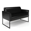 Ver imagem 3 de Sofá Namoradeira com 2 Poltronas Base Industrial Preto Marisa Corano