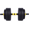 Halteres Anilha Barra Kit Musculação Peso Academia 25kg Yangfit - 2