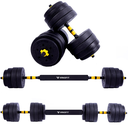 Ver imagem 6 de Halteres Anilha Barra Kit Musculação Peso Academia 25kg Yangfit