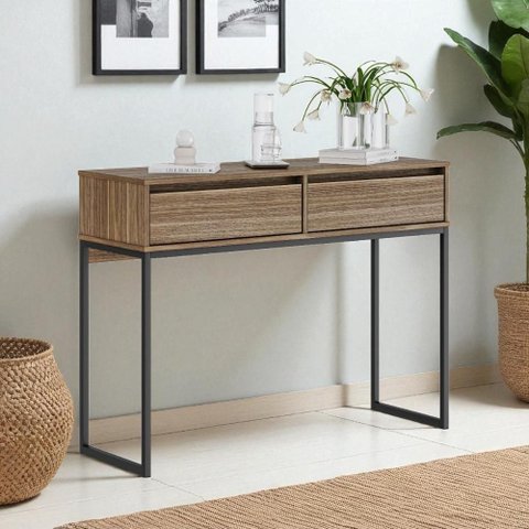 Buffet Aparador Retro Madeira 2 Gavetas Estilo Industrial - Affara