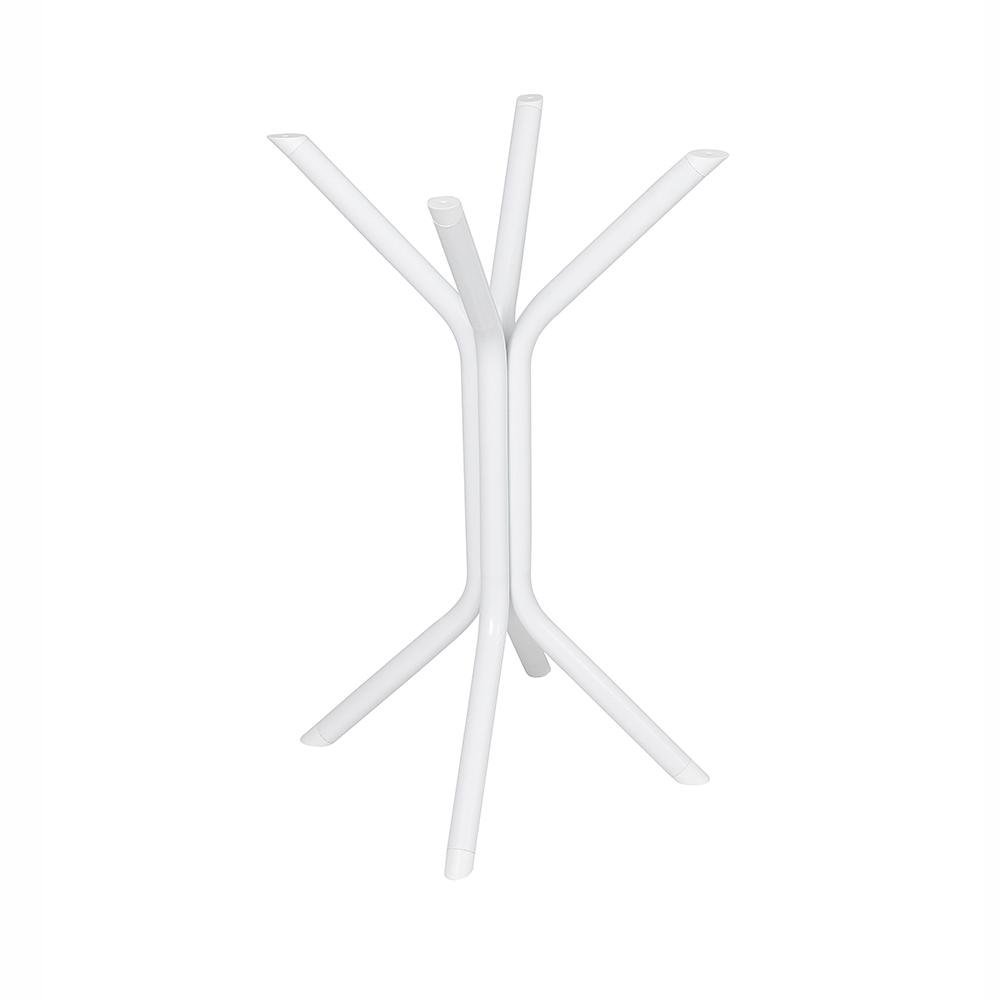 Mesa Pequena para Cozinha 4 Cadeiras Branco Carvalho Ash Shop Jm - 5