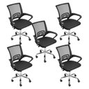 Ver imagem 1 de Kit 5 Cadeiras para Escritório Diretor Tela Mesh Tok 3310 Or Design