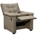 Ver imagem 3 de Poltrona Reclinável com Massagem Imperador Couro Facto Capuccino - Sofa Store