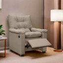 Ver imagem 4 de Poltrona Reclinável com Massagem Imperador Couro Facto Capuccino - Sofa Store