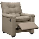 Ver imagem 2 de Poltrona Reclinável com Massagem Imperador Couro Facto Capuccino - Sofa Store